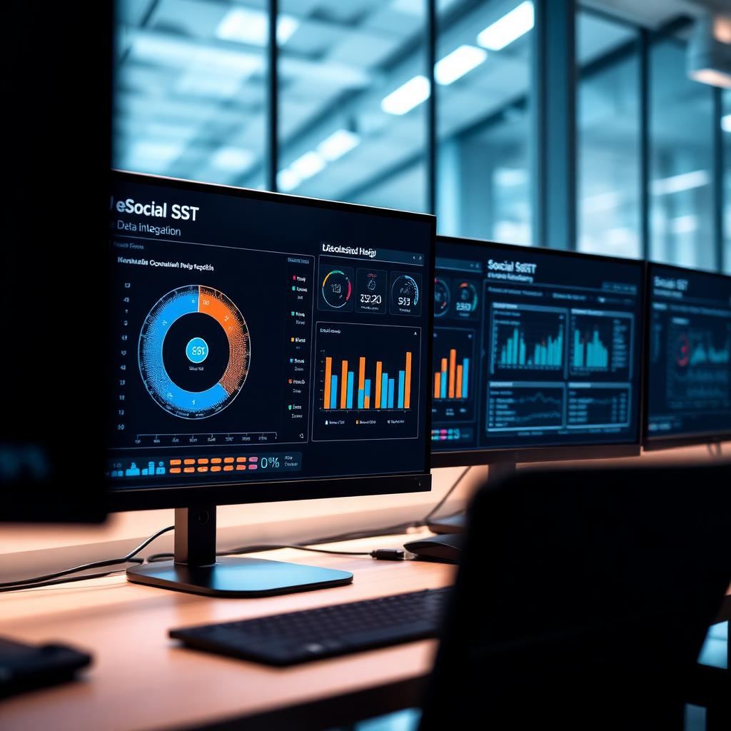 Dashboard corporativo de eventos de SST no eSocial
