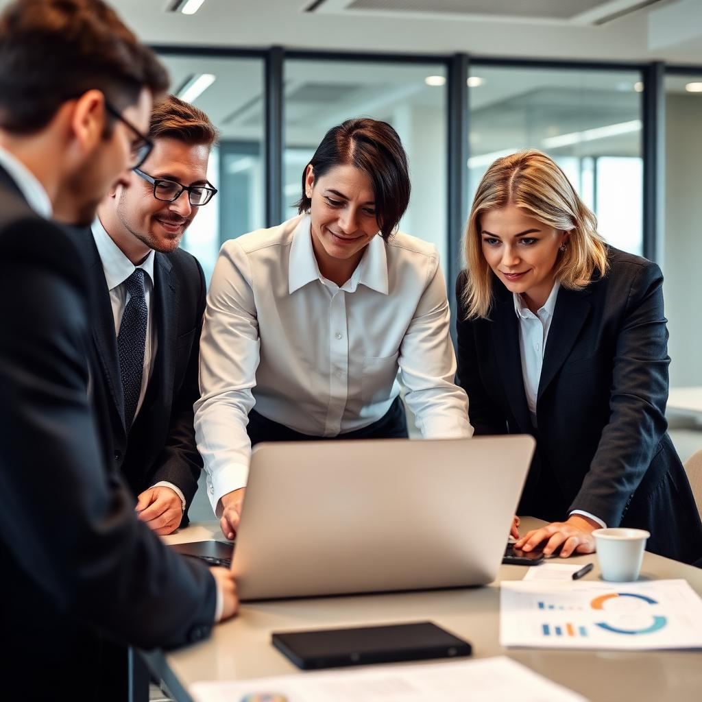 Equipes de RH e contabilidade analisando dashboards integrados